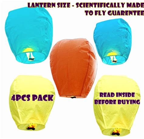 Buy Uniqueitems Paper Wish Glow Diwali Parachute Lamp (Multicolour ...