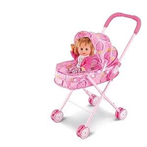 RAMPKD Kids Toy Baby Doll Stroller Toys Folding Baby Stroller for ...