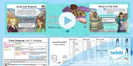 French: Going Shopping: Vegetables Year 4 Lesson Pack 2