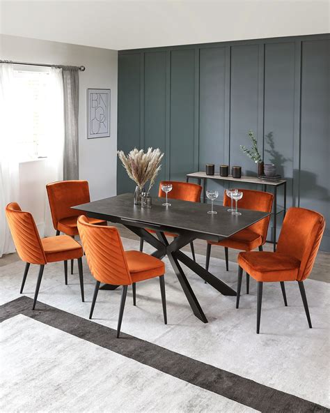 Orange Dining Room Chairs