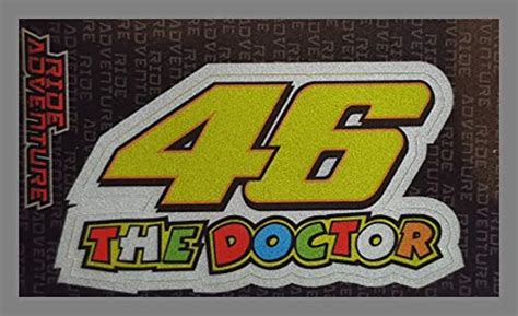 Ride Adventure 46 The Doctor Sticker for Car & Bike : Amazon.in: Car ...