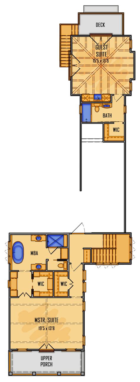 Beach Style House Plan - 3 Beds 3.5 Baths 2328 Sq/Ft Plan #1081-44 ...