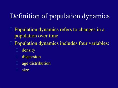 PPT - Population Dynamics PowerPoint Presentation, free download - ID ...