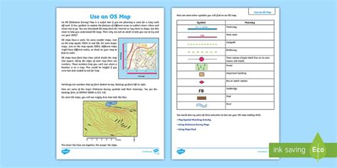 Common Topographic Map Symbols Worksheet | Twinkl
