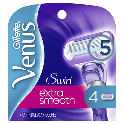 Venus Deluxe Smooth Swirl Women's Razor Blade Refills - 4ct – BrickSeek