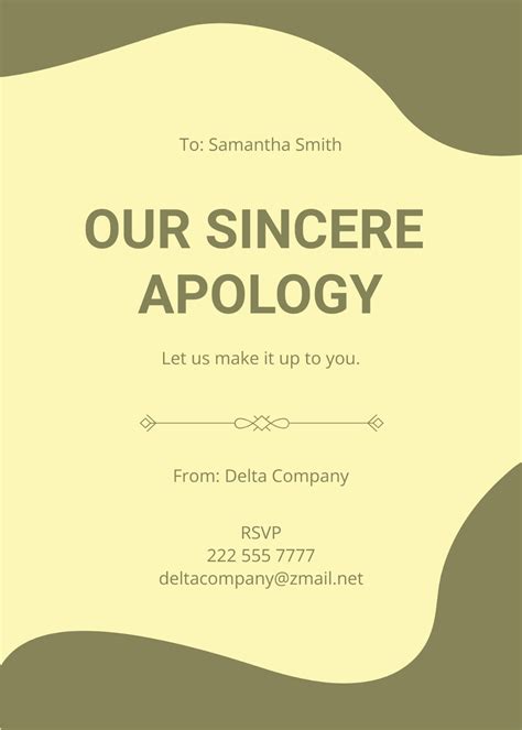 Free Sorry Card Templates, Editable and Printable