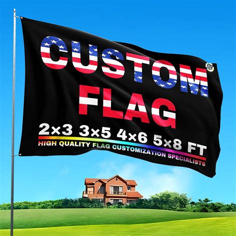 Amazon.com : Custom Flag 4x6 Ft Double Sided Customized Flags with ...