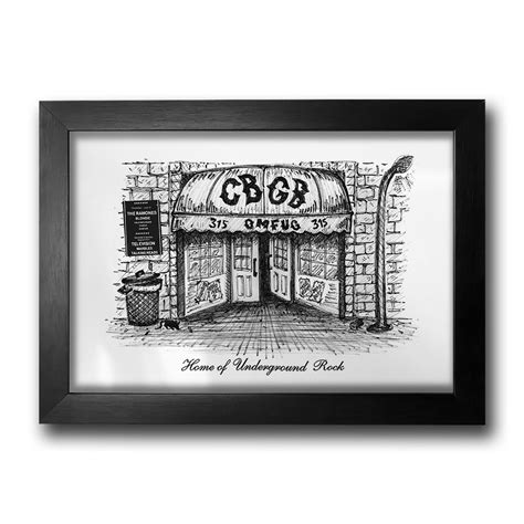 Quadro CBGB & OMFUG | Amply | Camisetas de Música