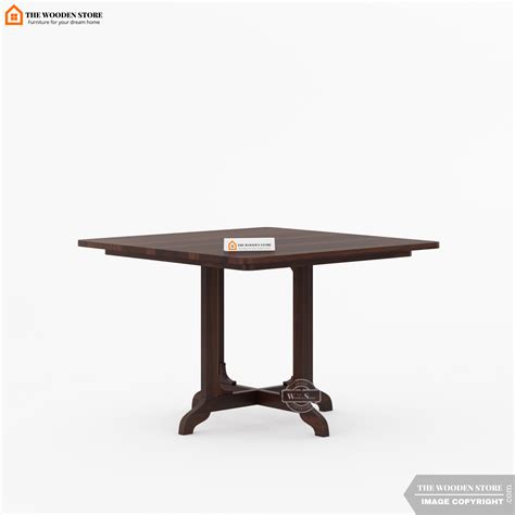Carson 4 Seater Dining Set (Walnut Finish) – The Wooden Store