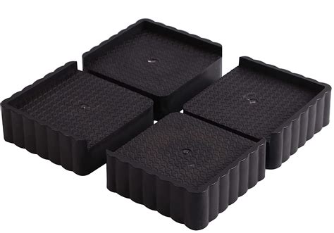 PUTHAK 4-Piece Square Multipurpose Stand, Black, Metal, 300kg Capacity ...