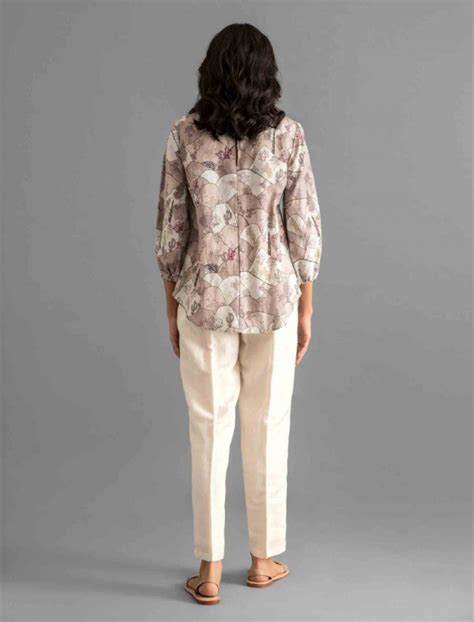 Shop Pichwai Printed Linen Top | latest tops by Ancestry