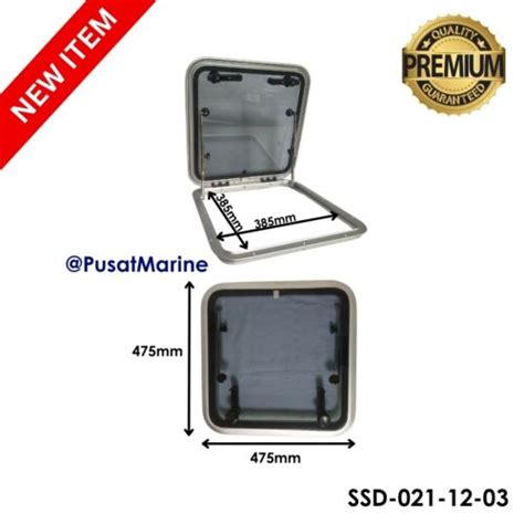 Jendela Kaca Kotak Alumunium Square Hatch Porthole Seastar SSD-021-12 ...