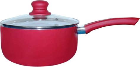 Buy Bajaj Hard Anodised Aluminium Sauce Pan, 1.5 litres, Black Online ...
