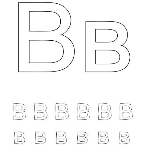 Letter B Printable Worksheet