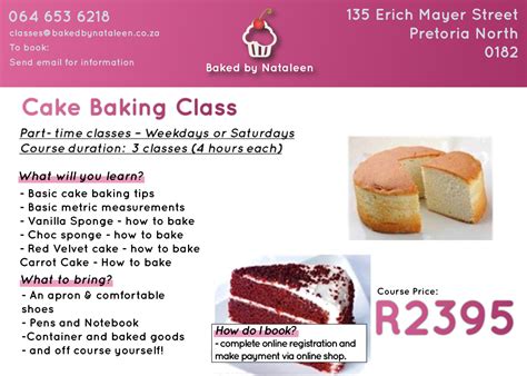 Baking Classes | Cake Baking and Decorating Classes Pretoria | Baked by ...