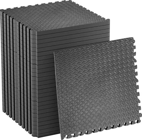ZENO Gym Floor Mats Nonslip | Foam Exercise Flooring Mats ...