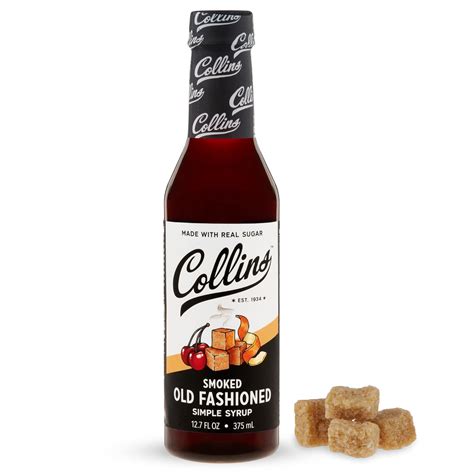 Amazon.com: Collins Smoked Old Fashioned Cocktail Syrup, Smoked ...