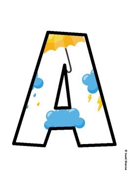 Umbrella Bulletin Board Decor Kit, Umbrella Bulletin Board Letters ...