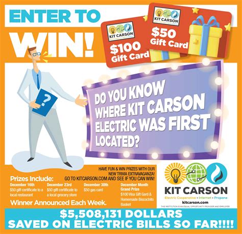 KCEC Week 1 Trivia Winner! Ann Smith is the Winner of a $50 KCEC Gift ...