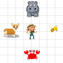 Code.org Sprite Lab Tutorial 的图像结果
