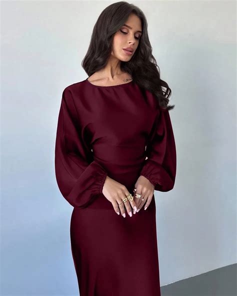 Maroon Long Sleeve Draped Top & Fitted Skirt Co-ords Set – Littlebox India