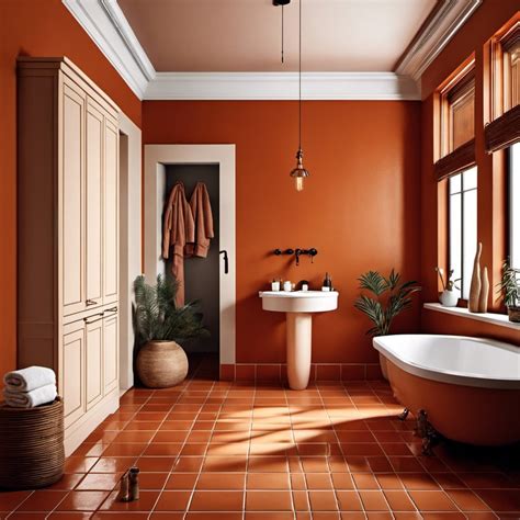 20 Unique Burnt Orange Bathroom Remodeling Ideas for Fresh Inspiration