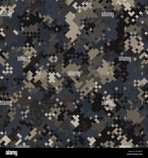 Seamless digital urban pixel camo texture for army or hunting textile ...