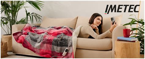 Imetec Heizdecke Mit Hand- & Fußtaschen – 150x110 Cm, 6 Temperaturen, Waschbar