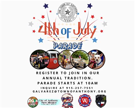4th of July Independence Day Parade | Town of Anthony, Tx