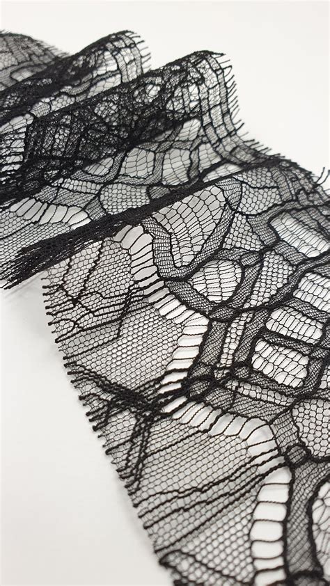 Black chantilly lace trim - Lace trim - lace fabric from Imperiallace.com