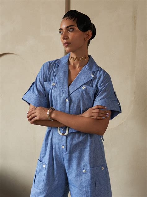 Ocean Belted Jumpsuit – House of Fett