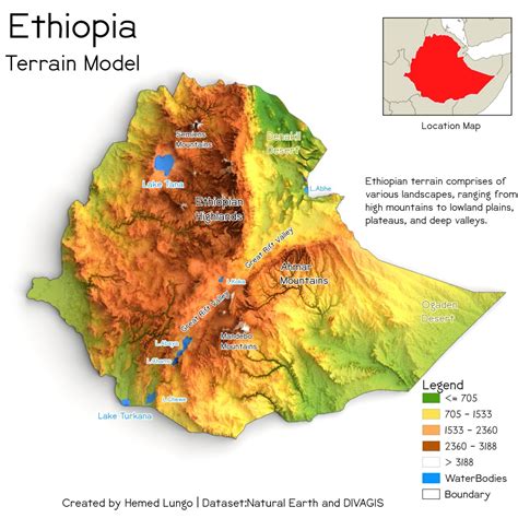 Ethiopian Plateau Map