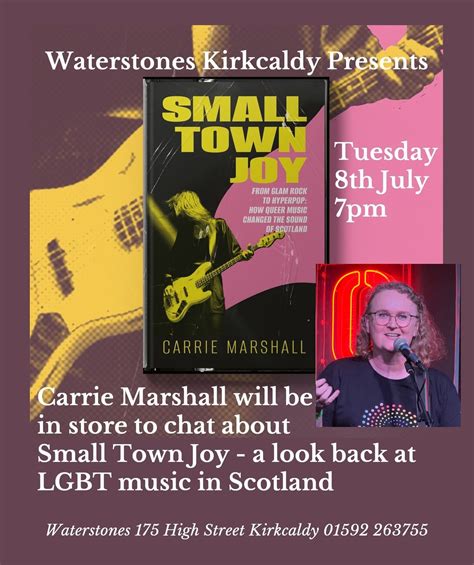 An Evening with Carrie Marshall, Waterstones Kirkcaldy, 8 July 2025 ...