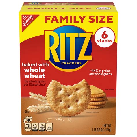 RITZ WHOLE WHEAT CRACKERS 19.3 OZ - Walmart.com