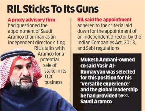 RIL says Aramco chairman’s induction to board in line with law ...
