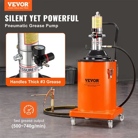 VEVOR Grease Pump, 5 Gallon 20L, Air Operated Grease Pump with 13 ft ...