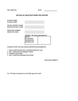 Fillable Online deped-davaocity PSU Form 106 - Deped Lapu-Lapu City ...