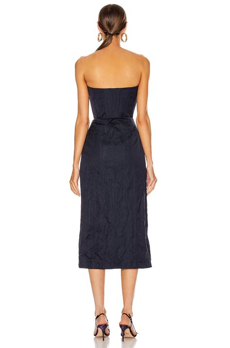 Brock Collection Strapless Priscilla Dress in Navy | FWRD