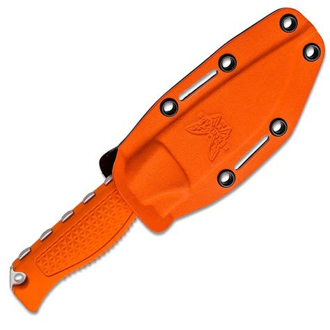 Benchmade Steep Country Hunter Fixed Blade Orange Handle Satin Blade ...