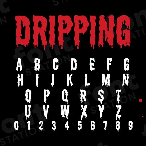 Drippy Fonts Dripping Font Designs, Themes, Templates And Downloadable