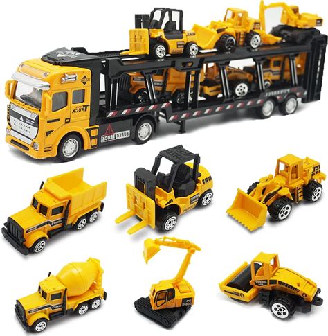 Buy OTONOPI Construction Truck Toys Play Vehicles for Boys and Toddlers ...
