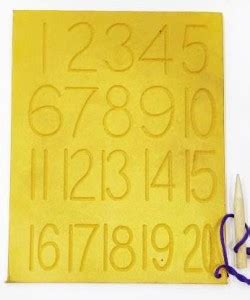 DawnRays Wooden 1-20 Counting Numbers Tracing Board with dummy pencil ...