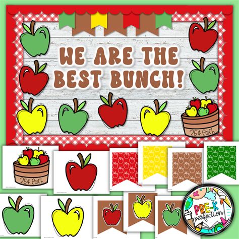Fall Apple Bulletin Board | Sweet to the Core | Retro Apples - Classful