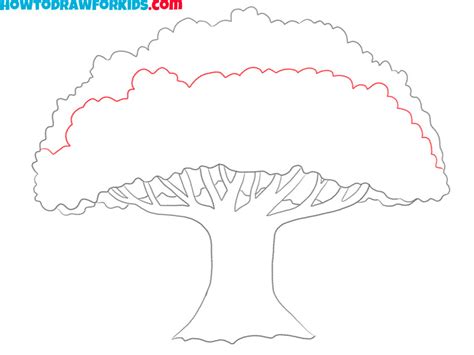 Image result for How to Draw a Simple Large Tree