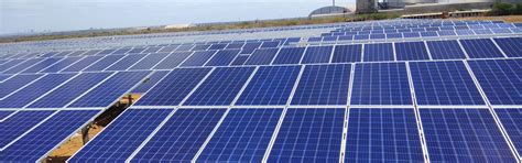 Bharathi Cements, ground mounted installation with RenewSys modules, India