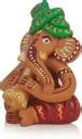 ExclusiveLane Terracotta Hand-Crafted Brown (Set of 6) Musical Ganesha ...
