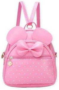 SAFESEED Polka Dot Bow Mini Shoulder Bag for Kids Girls School College ...