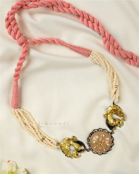 Rose Squatrz Peacock Choker CHN1481 – CHAANDI