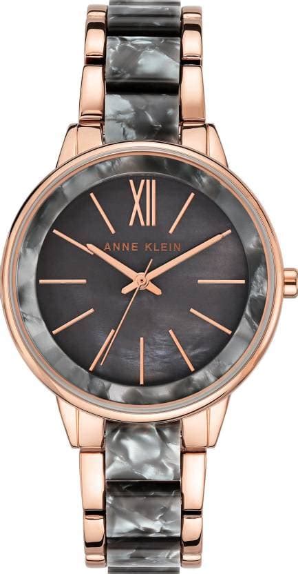 Anne Klein Trend Grey Dial Two Toned PLASTIC Strap Watch NDAK1412GYRG