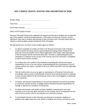 waiver and assumption of risk template Doc Template | pdfFiller